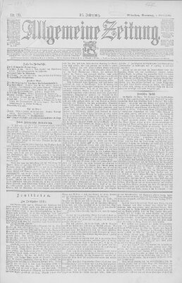 Allgemeine Zeitung Sonntag 1. April 1894