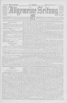 Allgemeine Zeitung Mittwoch 18. April 1894