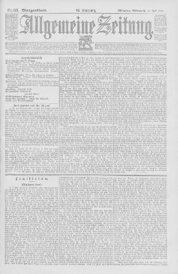 Allgemeine Zeitung Mittwoch 25. April 1894