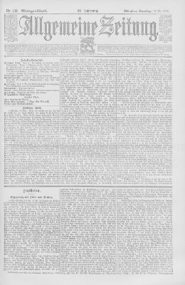 Allgemeine Zeitung Samstag 12. Mai 1894