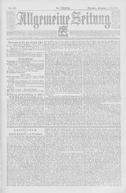 Allgemeine Zeitung Sonntag 20. Mai 1894