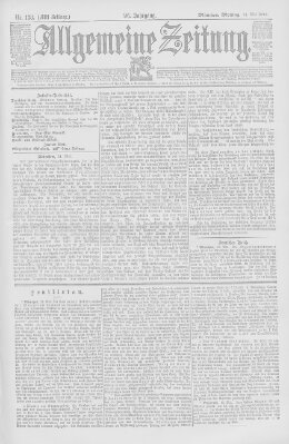 Allgemeine Zeitung Montag 21. Mai 1894