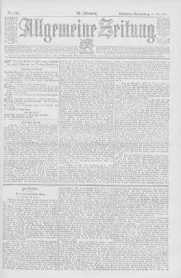 Allgemeine Zeitung Donnerstag 24. Mai 1894