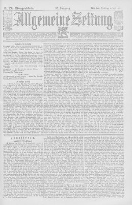 Allgemeine Zeitung Freitag 8. Juni 1894