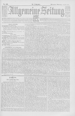 Allgemeine Zeitung Sonntag 10. Juni 1894