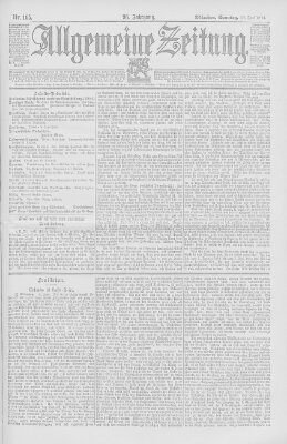 Allgemeine Zeitung Sonntag 17. Juni 1894