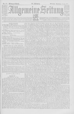 Allgemeine Zeitung Samstag 23. Juni 1894