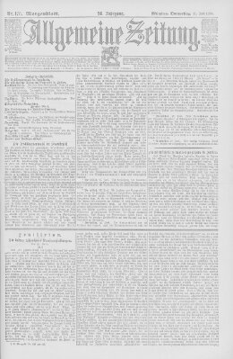 Allgemeine Zeitung Donnerstag 28. Juni 1894