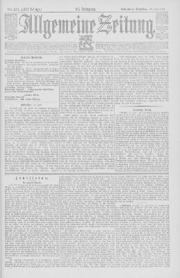 Allgemeine Zeitung Samstag 30. Juni 1894