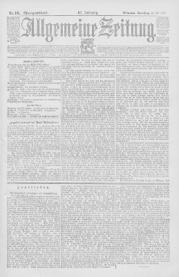 Allgemeine Zeitung Samstag 14. Juli 1894