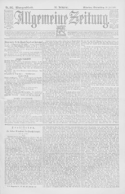 Allgemeine Zeitung Donnerstag 19. Juli 1894