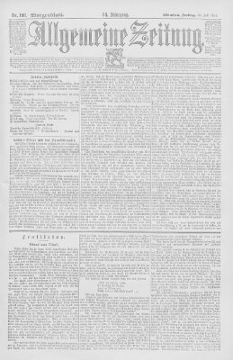 Allgemeine Zeitung Freitag 20. Juli 1894