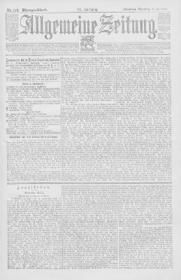 Allgemeine Zeitung Samstag 21. Juli 1894