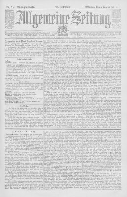 Allgemeine Zeitung Donnerstag 26. Juli 1894