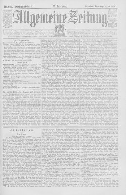 Allgemeine Zeitung Dienstag 31. Juli 1894