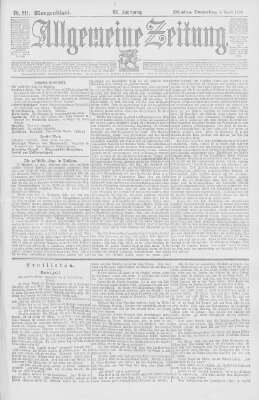 Allgemeine Zeitung Donnerstag 2. August 1894