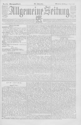 Allgemeine Zeitung Freitag 3. August 1894