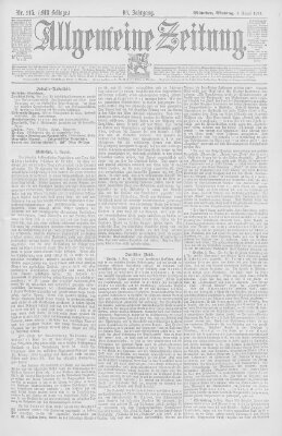 Allgemeine Zeitung Montag 6. August 1894