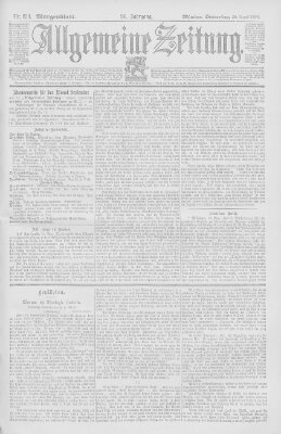 Allgemeine Zeitung Donnerstag 30. August 1894