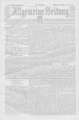 Allgemeine Zeitung Samstag 13. Oktober 1894