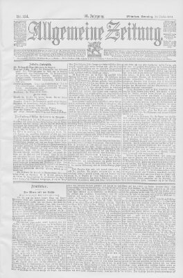 Allgemeine Zeitung Sonntag 14. Oktober 1894