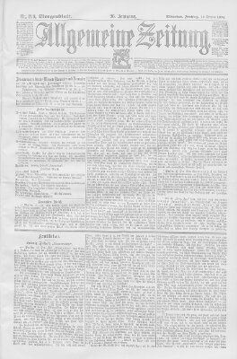 Allgemeine Zeitung Freitag 19. Oktober 1894