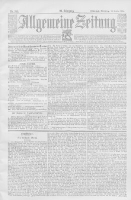 Allgemeine Zeitung Sonntag 28. Oktober 1894