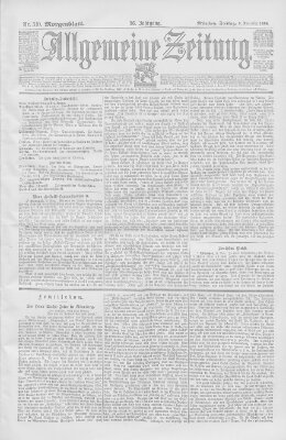 Allgemeine Zeitung Freitag 9. November 1894