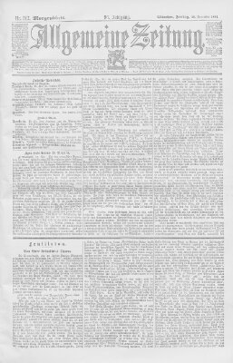 Allgemeine Zeitung Freitag 16. November 1894