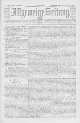 Allgemeine Zeitung Donnerstag 22. November 1894