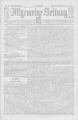 Allgemeine Zeitung Samstag 24. November 1894