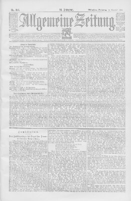 Allgemeine Zeitung Sonntag 25. November 1894