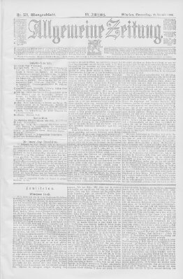 Allgemeine Zeitung Donnerstag 29. November 1894