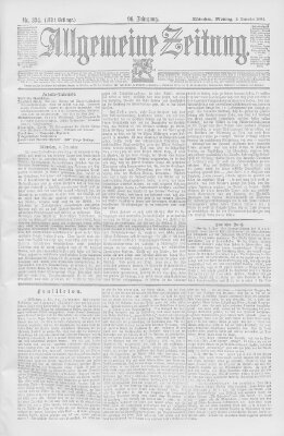 Allgemeine Zeitung Montag 3. Dezember 1894