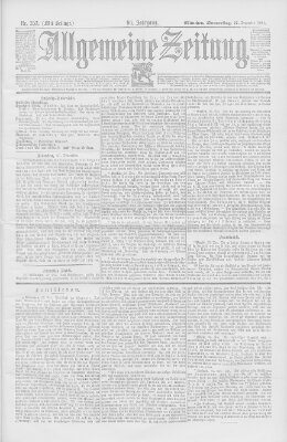 Allgemeine Zeitung Donnerstag 27. Dezember 1894