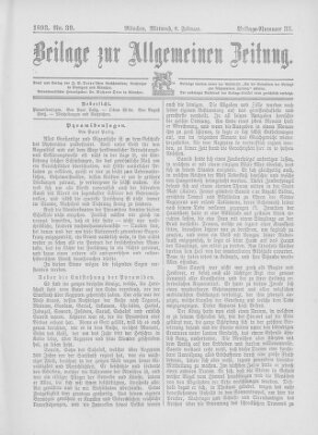 Allgemeine Zeitung Mittwoch 8. Februar 1893