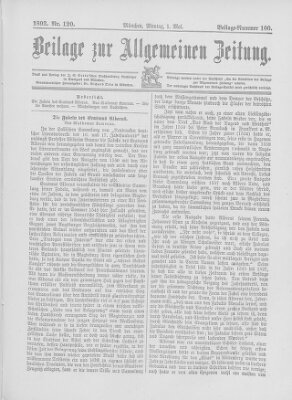 Allgemeine Zeitung Montag 1. Mai 1893