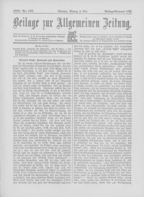 Allgemeine Zeitung Montag 8. Mai 1893