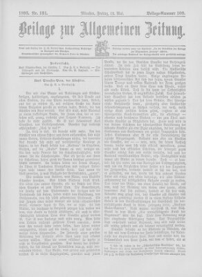 Allgemeine Zeitung Freitag 12. Mai 1893