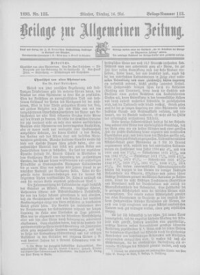 Allgemeine Zeitung Dienstag 16. Mai 1893