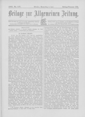 Allgemeine Zeitung Donnerstag 8. Juni 1893