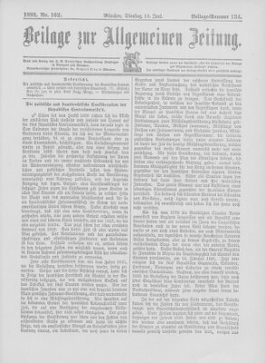 Allgemeine Zeitung Dienstag 13. Juni 1893