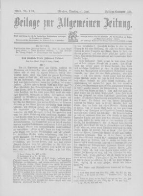 Allgemeine Zeitung Dienstag 20. Juni 1893