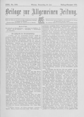 Allgemeine Zeitung Donnerstag 20. Juli 1893