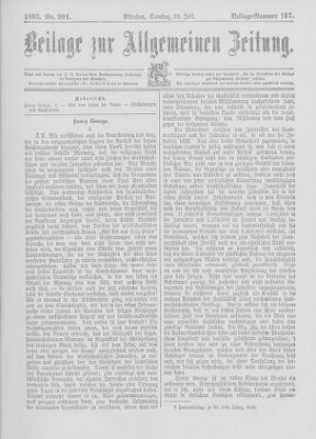 Allgemeine Zeitung Samstag 22. Juli 1893