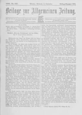 Allgemeine Zeitung Mittwoch 6. September 1893