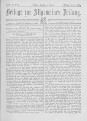 Allgemeine Zeitung Dienstag 3. Oktober 1893