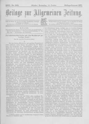 Allgemeine Zeitung Donnerstag 12. Oktober 1893