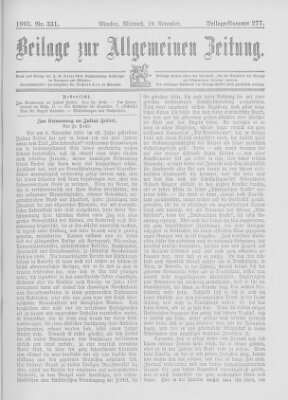 Allgemeine Zeitung Mittwoch 29. November 1893