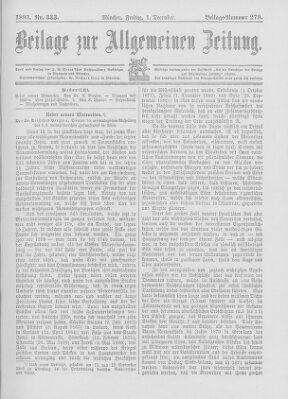 Allgemeine Zeitung Freitag 1. Dezember 1893